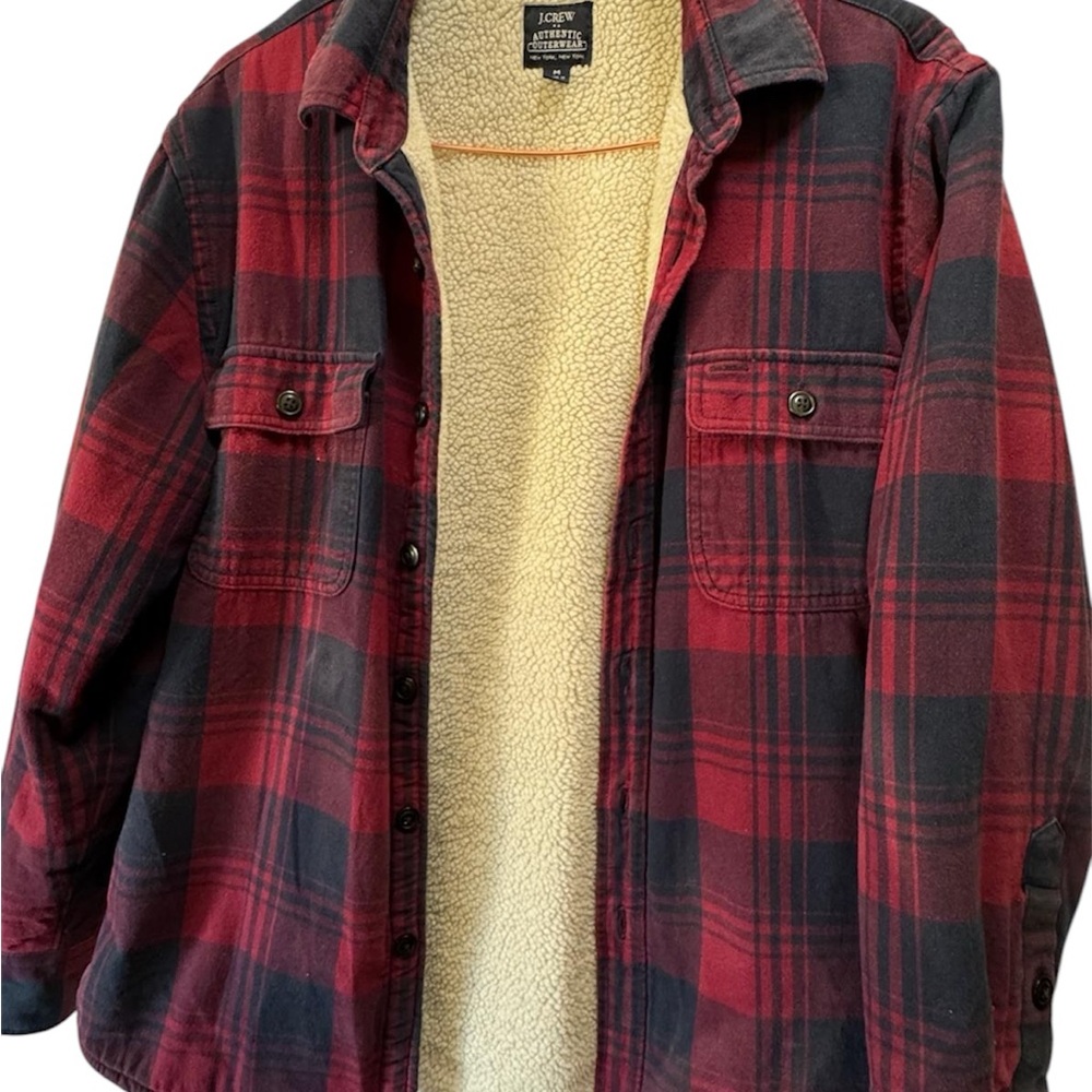 J.Crew Red and Black Plaid Jacket